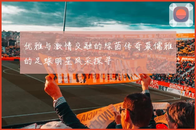 优雅与激情交融的绿茵传奇最儒雅的足球明星风采探寻
